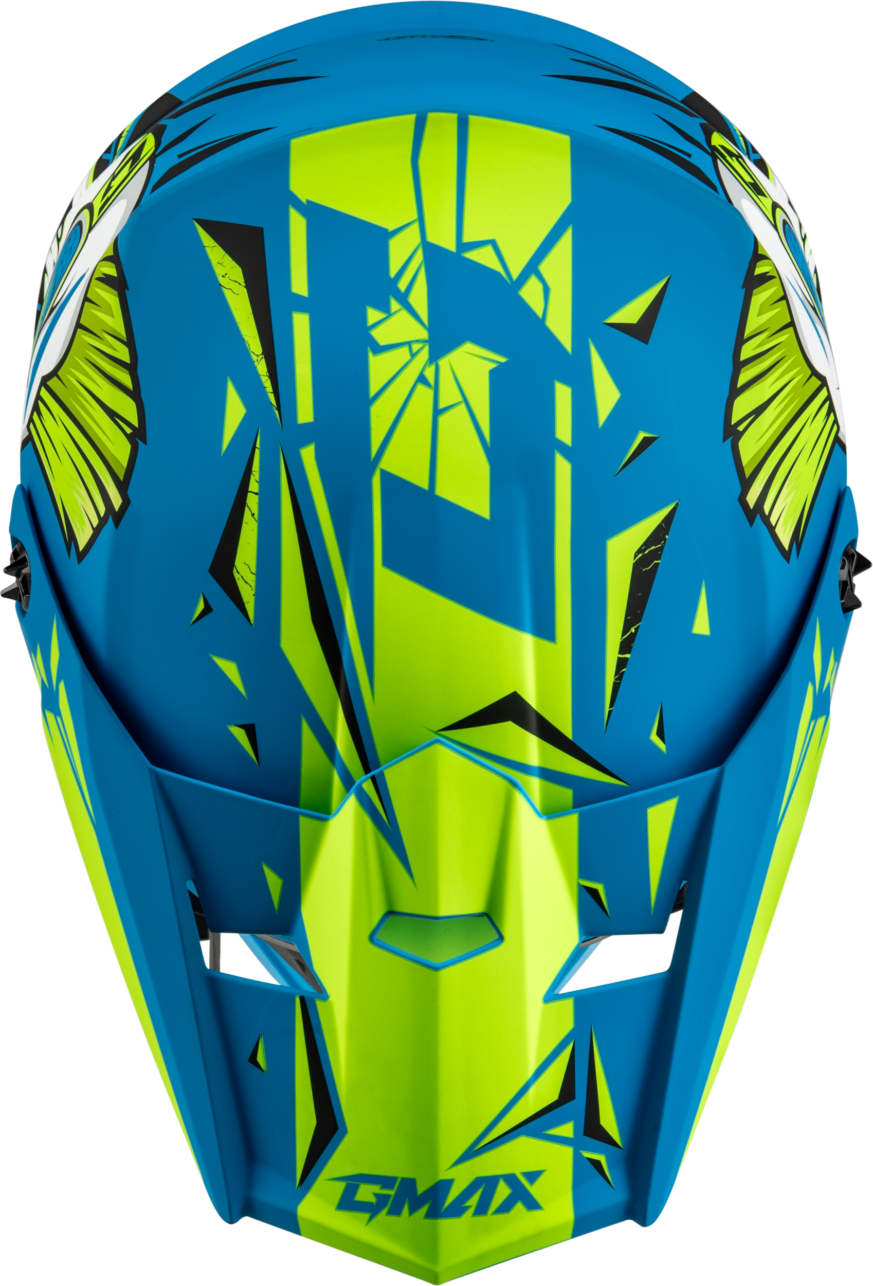 Youth Mx 46y Unstable Helmet Matte Blue/Green Ys