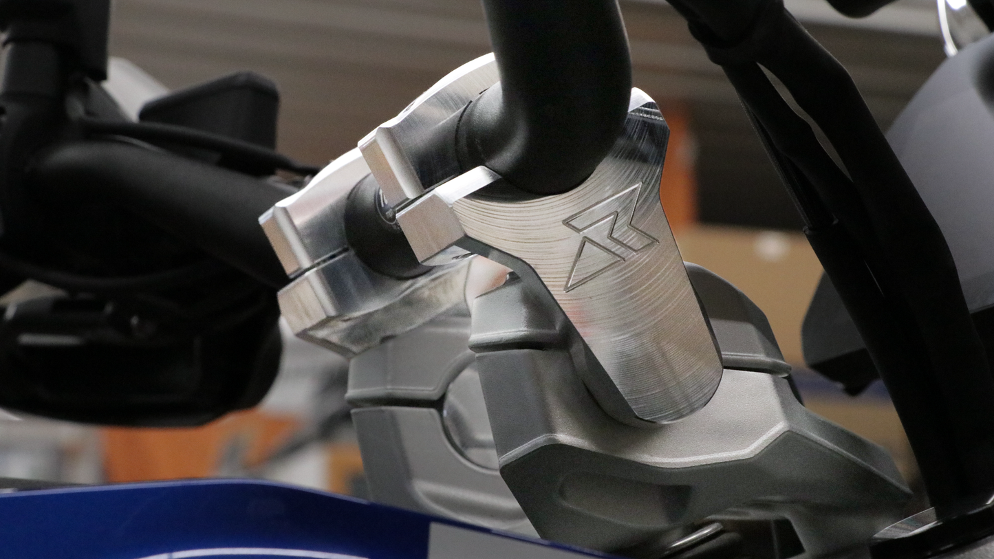 Pivoting Bar Riser 2.4in Silver Bmw