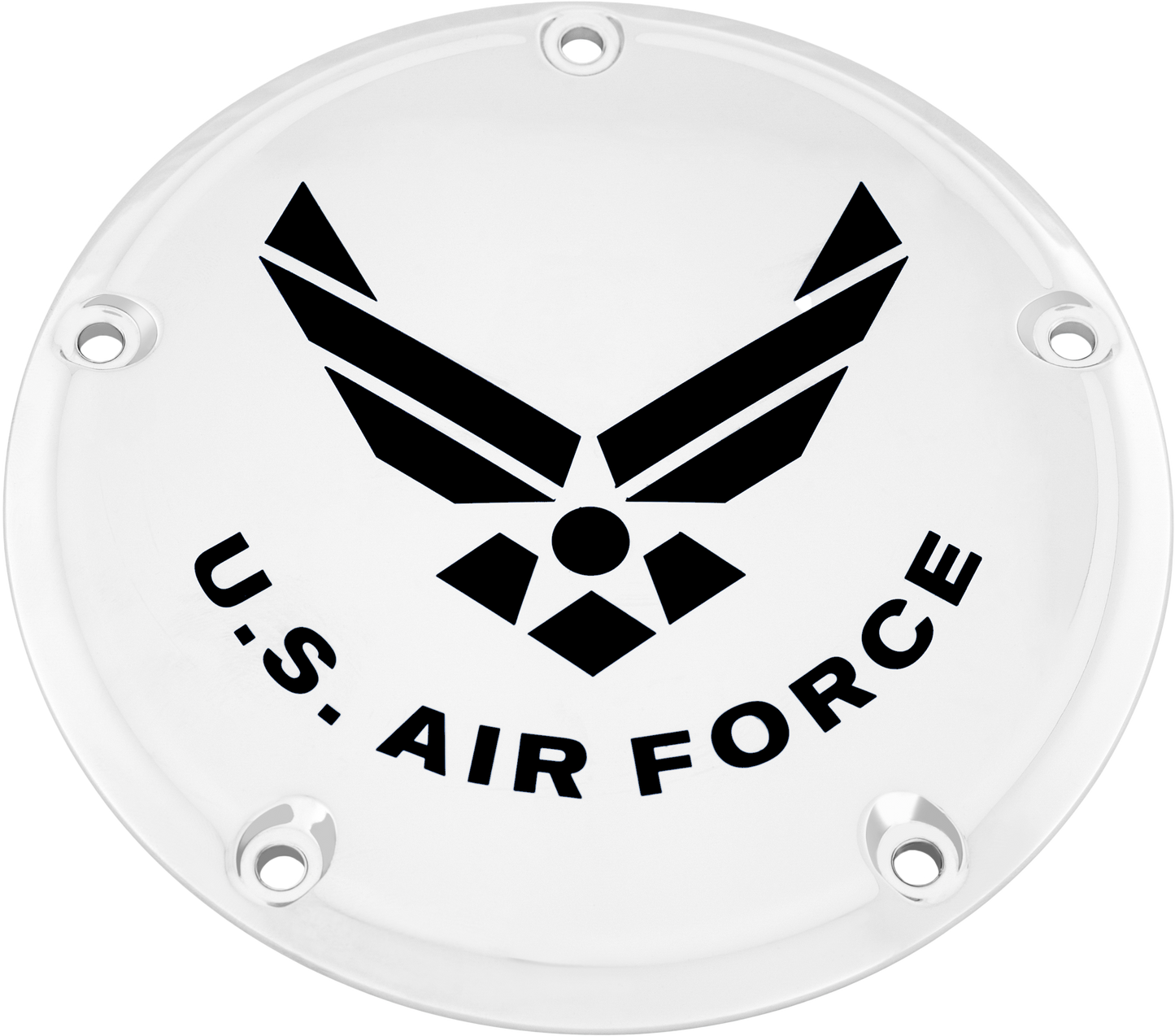 6   M8 Softail Derby Cover Air Force Chrome