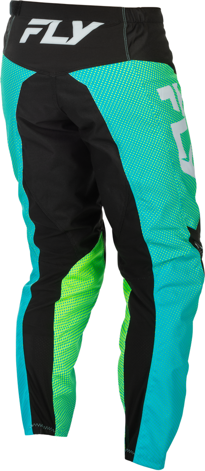 F 16 Pants Aqua/Black/White Sz 34