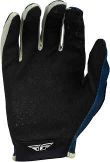 Girl's Lite Gloves Navy/Ivory Yl