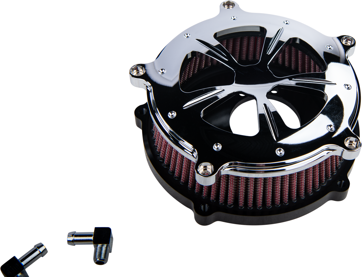 Commodore Air Cleaner Kit Chrome W/ Clear Window