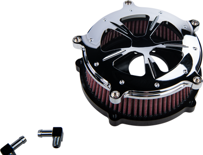 Commodore Air Cleaner Kit Chrome W/ Clear Window