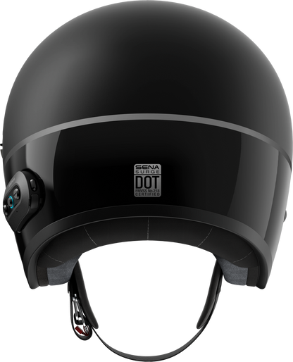 Surge Open Face Helmet W/Mesh Matte Black/Glossy Black 2x