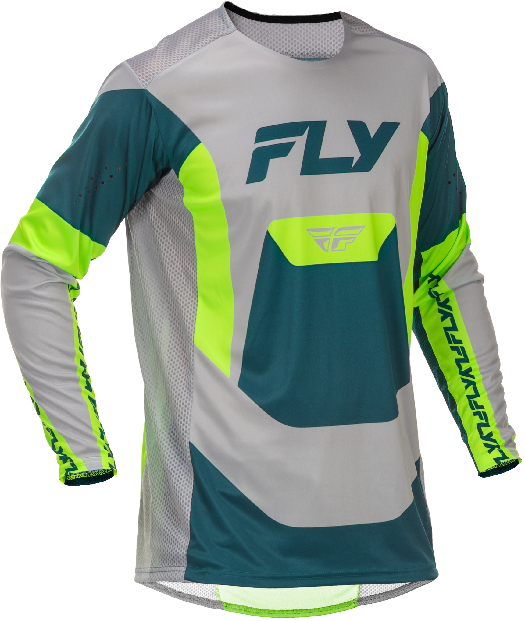 Lite Jersey Grey/Lime/Teal Sm
