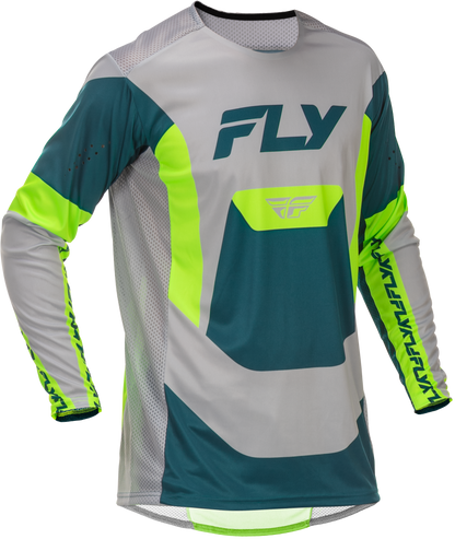 Lite Jersey Grey/Lime/Teal Lg