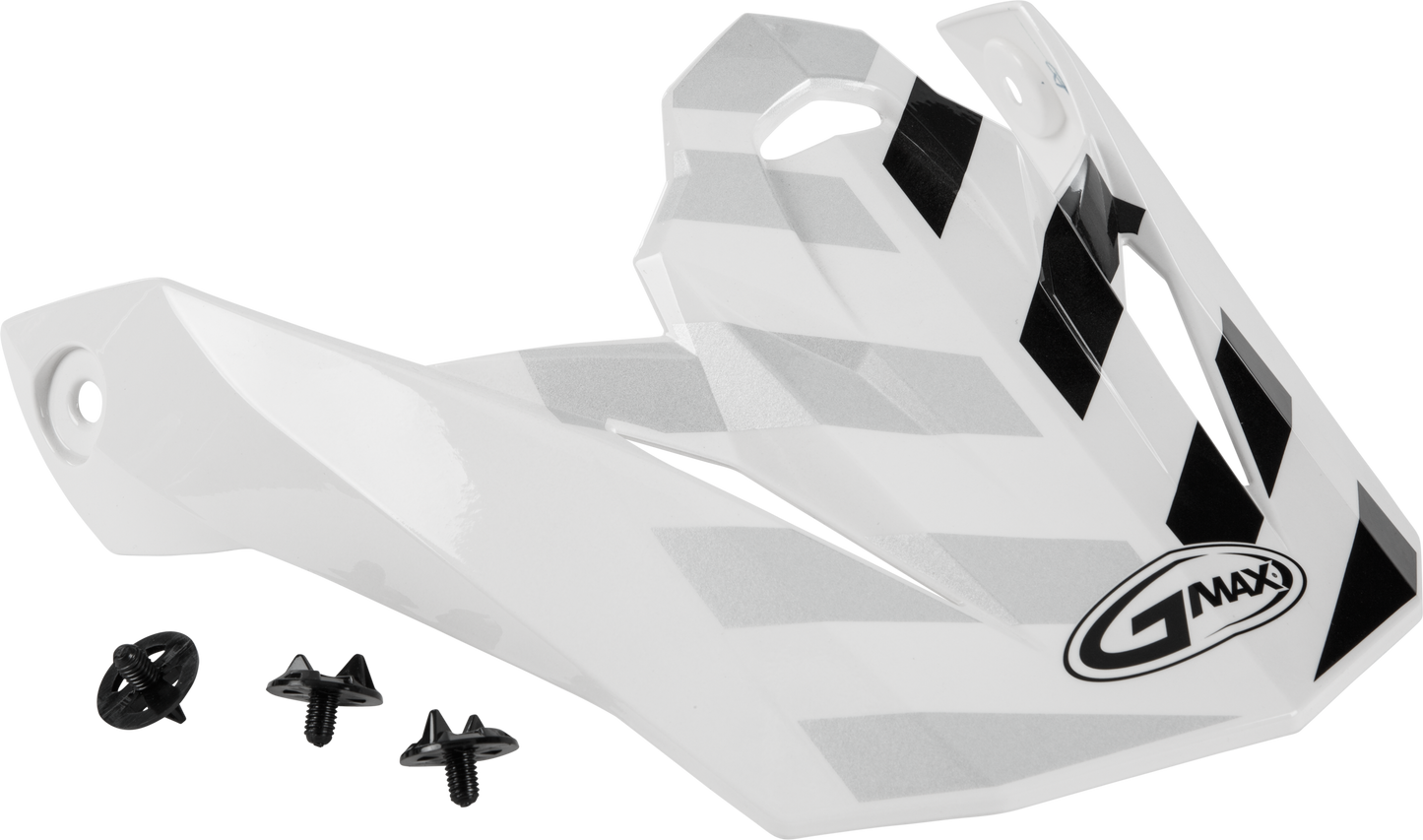 Visor W/Screws Fame Mx 86 White/Silver/Grey