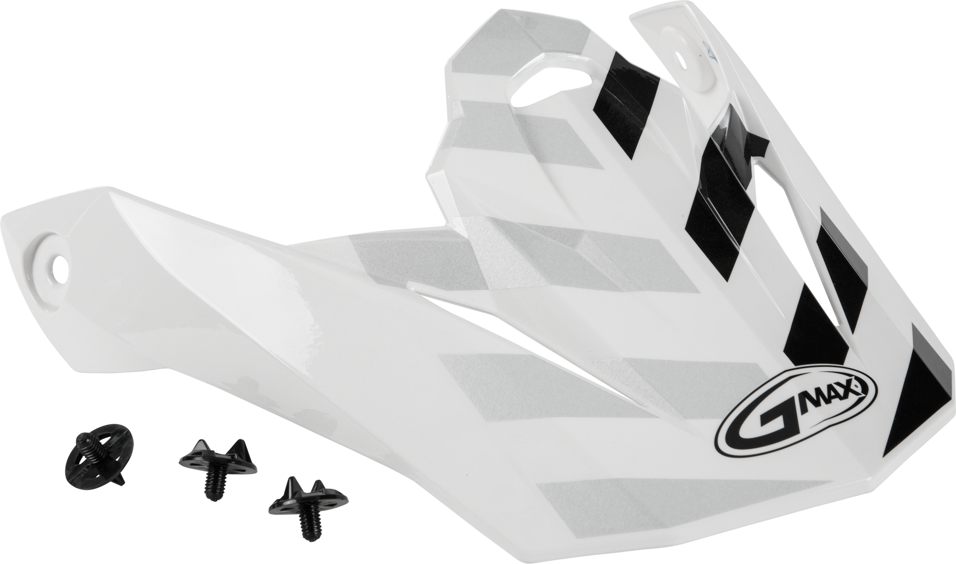 Visor W/Screws Fame Mx 86 White/Silver/Grey