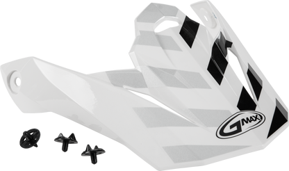 Visor W/Screws Fame Mx 86 White/Silver/Grey
