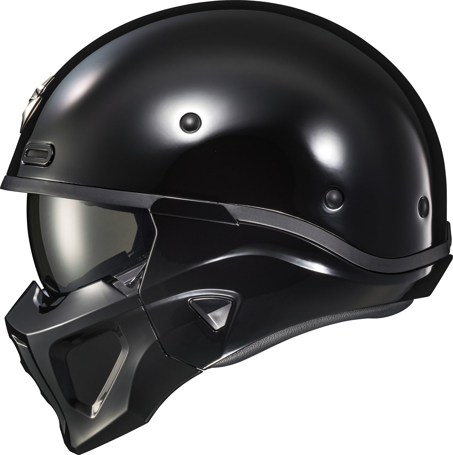 Covert X Open Face Helmet Gloss Black 2x
