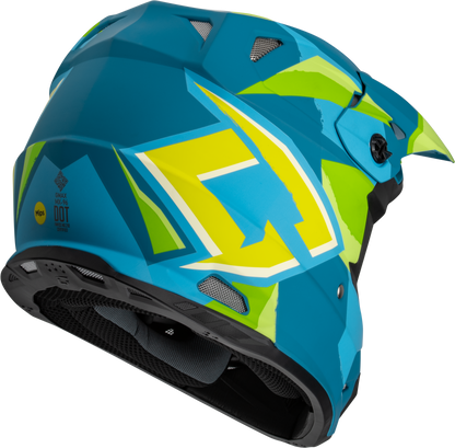 Mx 96 Splinter Helmet Matte Blue/Green Xs