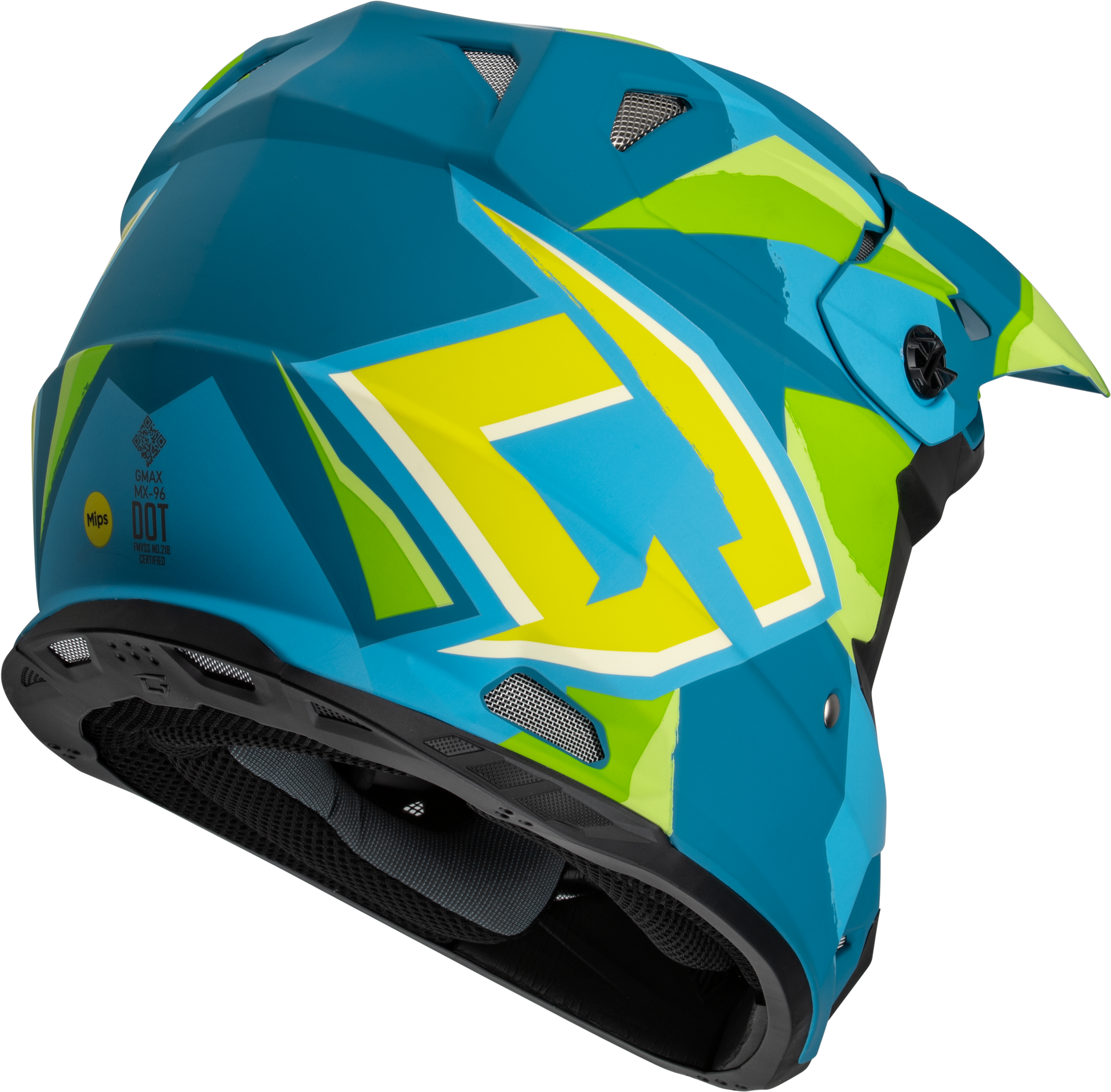 Mx 96 Splinter Helmet Matte Blue/Green Md