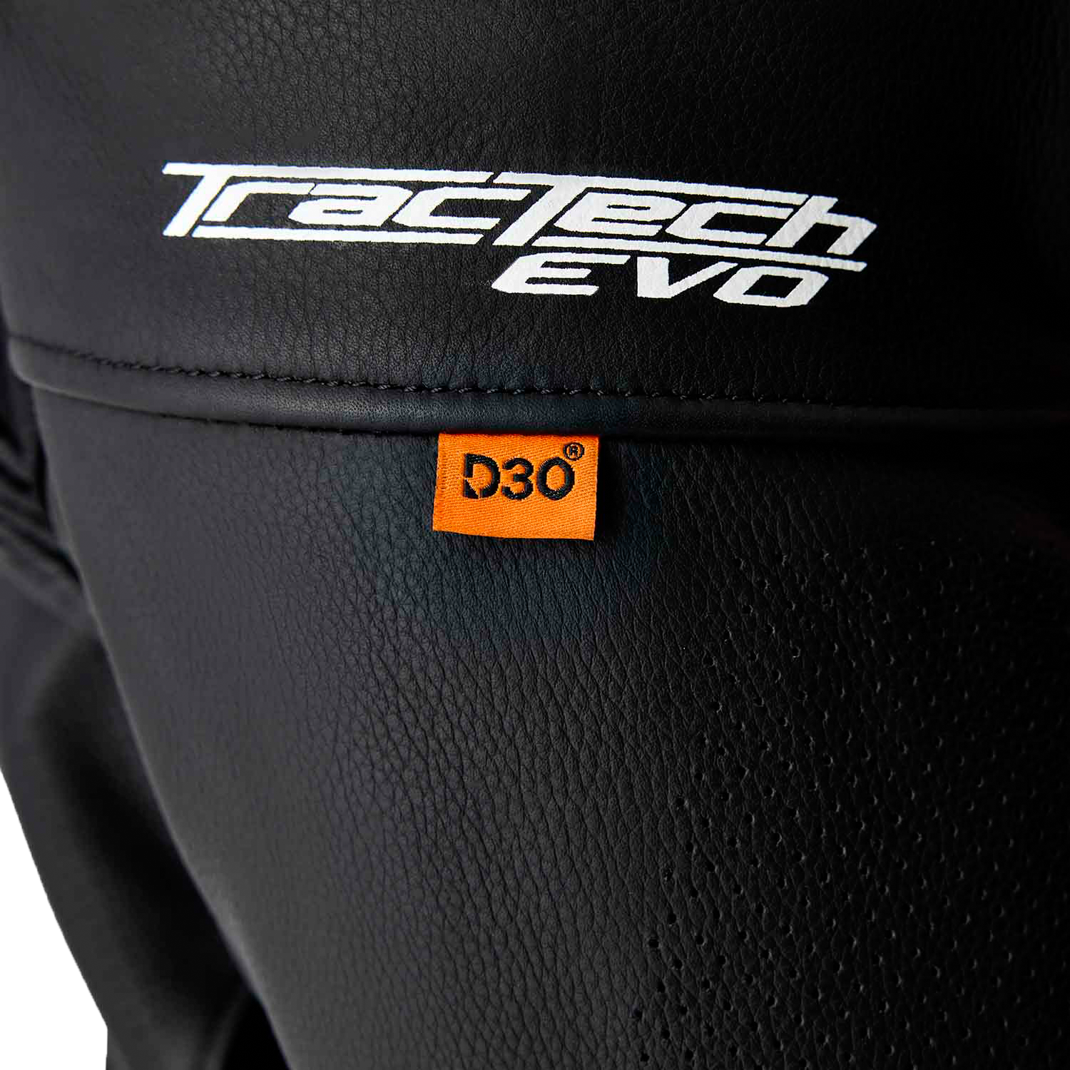 Tractech Evo D3o Jacket Blk/Flo Red Leather 3x