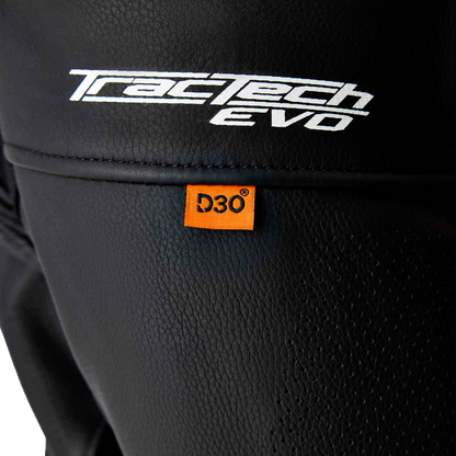 Tractech Evo D3o Jacket Blk/Flo Red Leather Sm