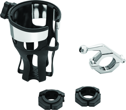 Kuryakyn Reflex Drink Holder With Bar Mount Universal Chrome
