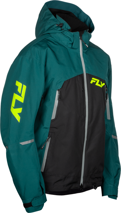 Incline Jacket Teal/Black Lg