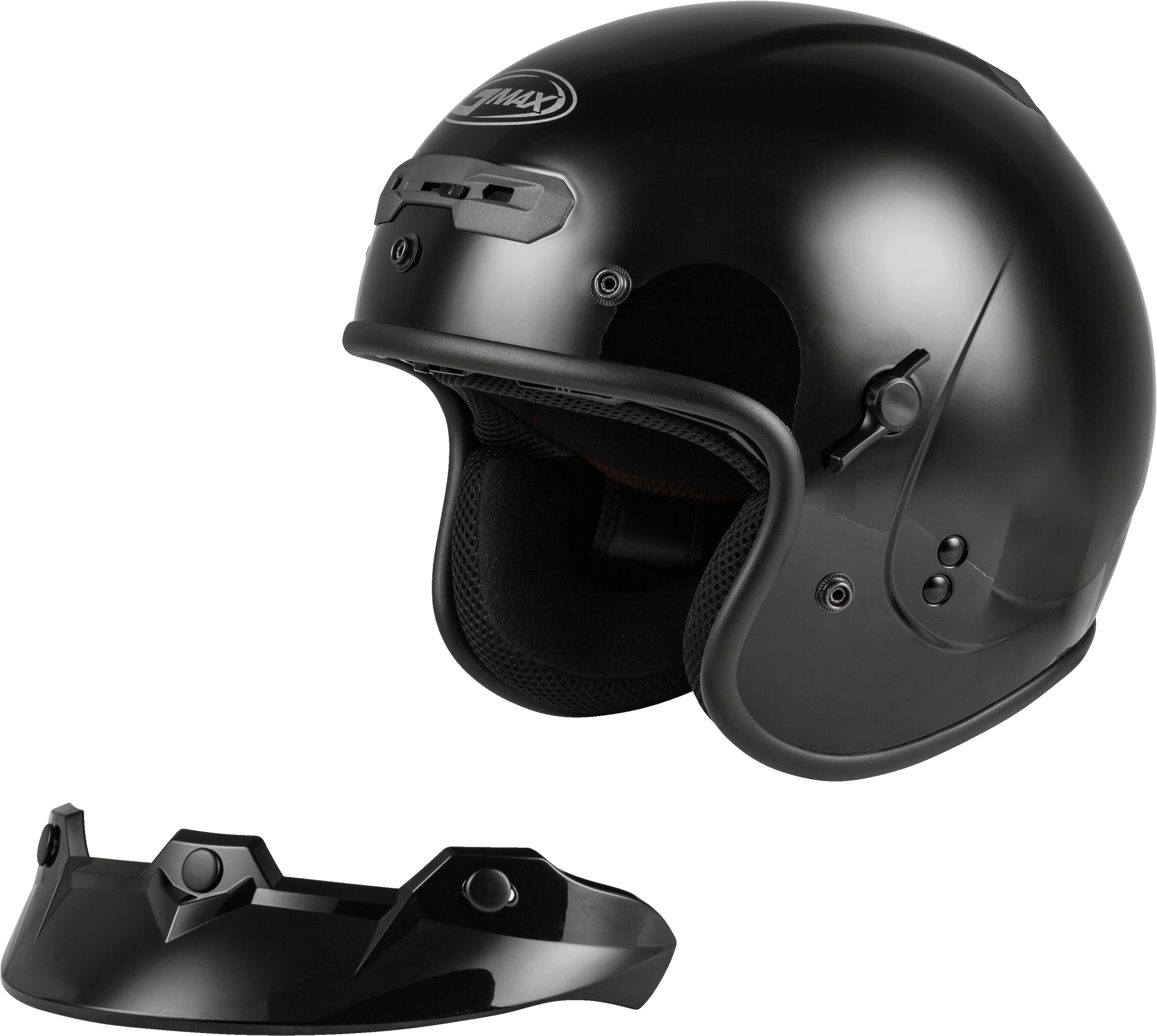 Gm 32 Open Face Helmet Black 3x
