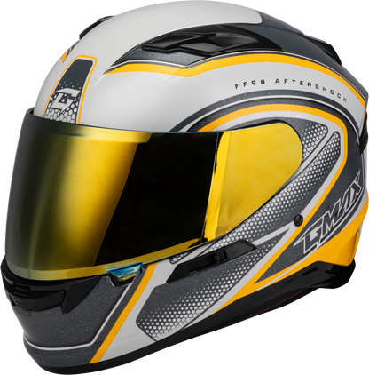 Ff 98 Aftershock Helmet White/Metallic Silver 2x