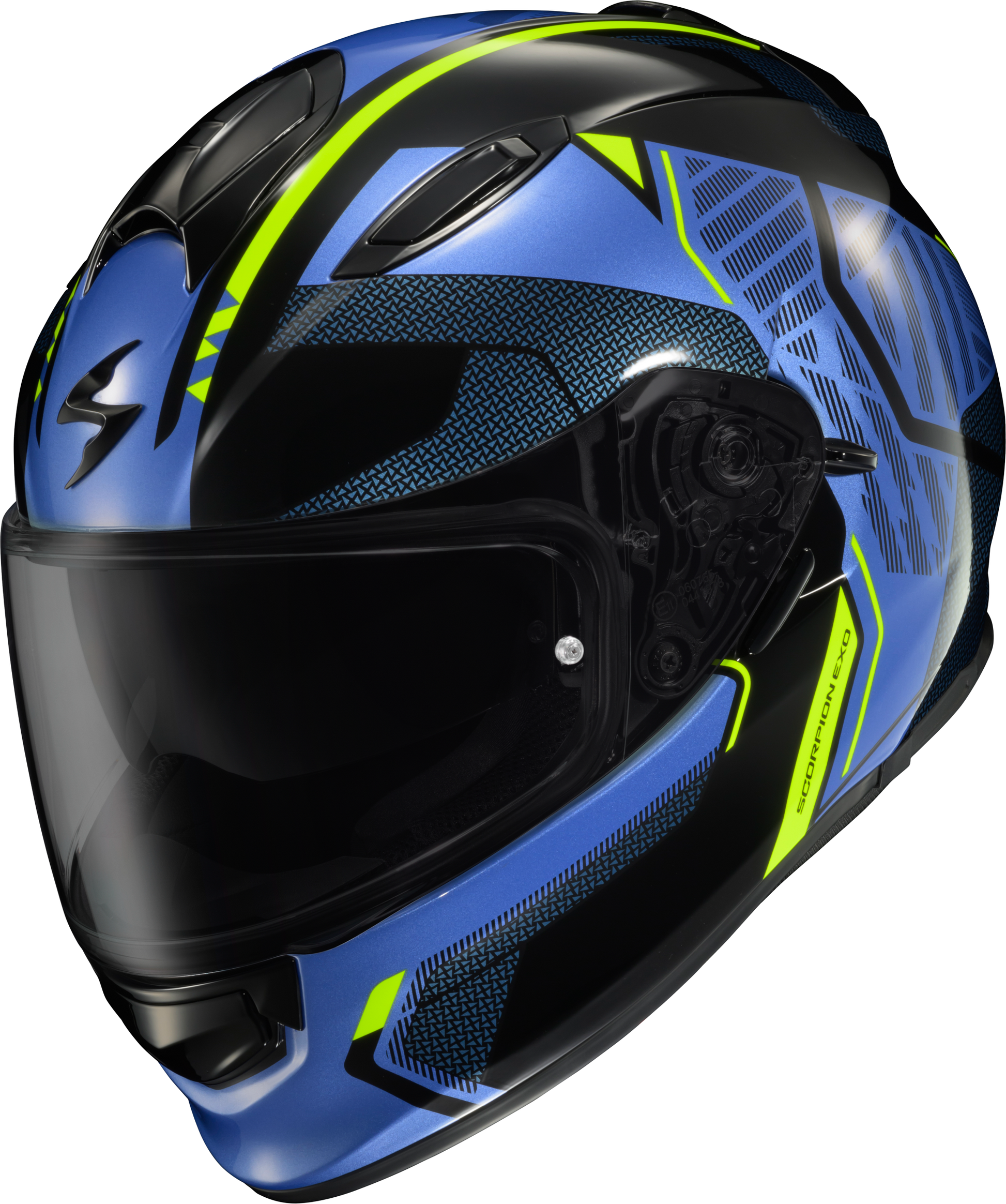 Ryzer Full Face Helmet Switch Blue/Hi Viz Md