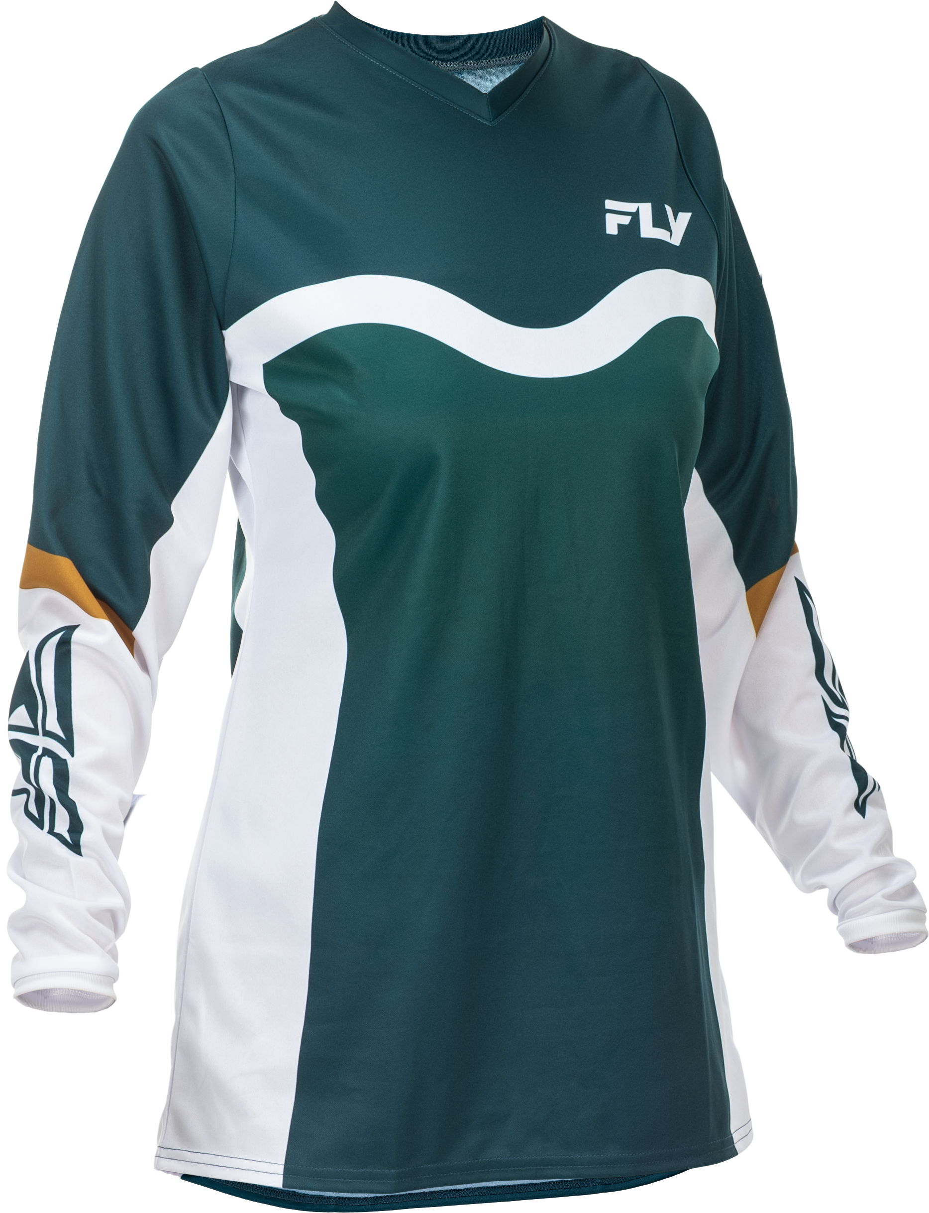 Women's F 16 Jersey Teal/White/Gold 2x