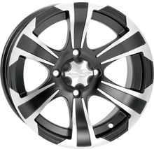 ITP Wheel - SS312 - Front/Rear - Black Machined - 12x7 - 4/156 - 4+3 1228441536B
