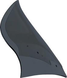 KLOCK WERKS Flare™ Windshield - 12" - Dark Smoke - FLTRX KWW-01-0705-DS