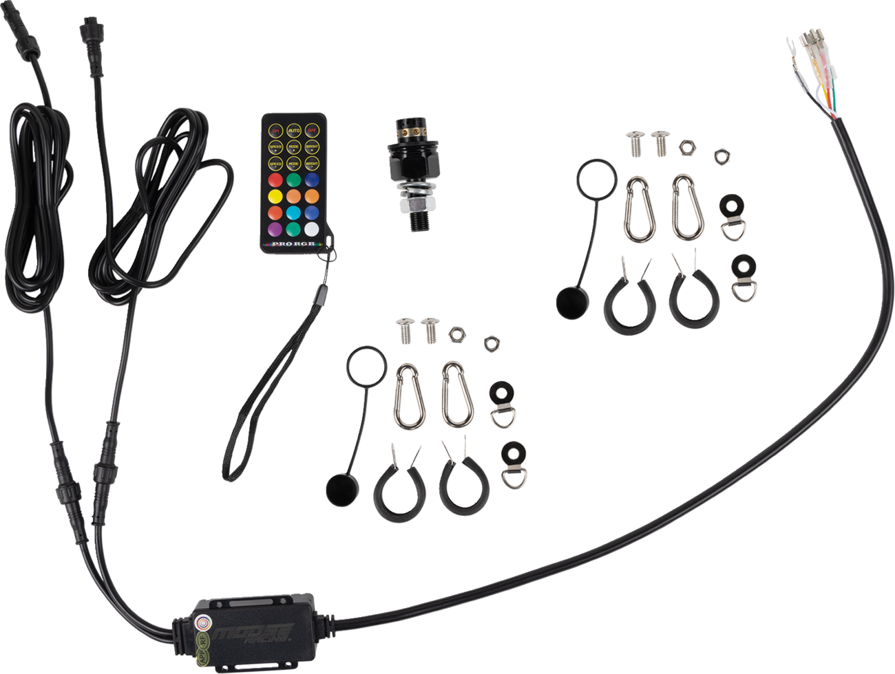 MOOSE OFFROAD Quick Disconnect Whip Light - 4' QD-COBBTR-142-PU