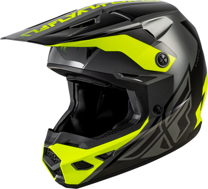Kinetic Crest Helmet Grey/Black/Hi Vis Sm