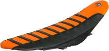 FLU DESIGNS INC. Pro Rib Seat Cover - Orange/Black - KTM '16-'19 55507
