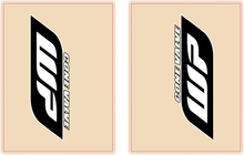 FLU DESIGNS INC. Upper Fork Decal - WP - White/Black 01019