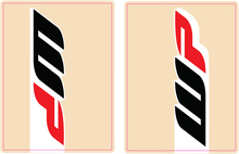 FLU DESIGNS INC. Upper Fork Decal - WP - Red/Black/White 01021