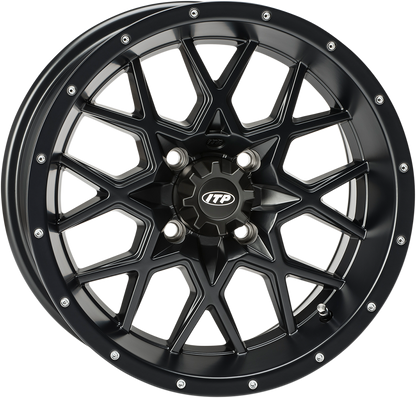 ITP Wheel - Hurricane - Front/Rear - Black - 15x7 - 4/110 - 5+2 1528643536B