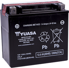 YUASA AGM Battery - YTX14-BS .69 L YUAM3RH4S