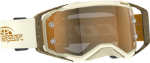 SCOTT Prospect Pro Circuit Amplifier Goggle - Beige/White/Brown - Gold Chrome Works Lens 423514-1074324