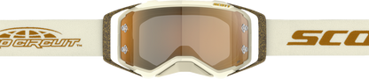 SCOTT Prospect Pro Circuit Amplifier Goggle - Beige/White/Brown - Gold Chrome Works Lens 423514-1074324