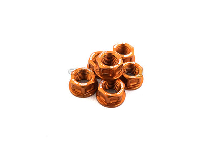 Evotech Srl Billet Aluminum Flange Nuts or Sprocket Nuts for Ducati's (set of 6) M10x1.0