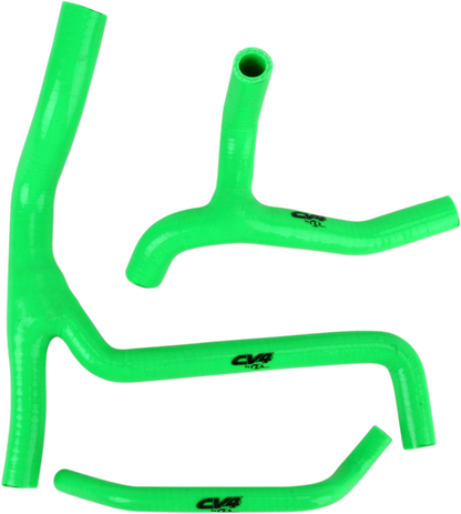 CV4 Performance Radiator Hose Kit - Green - Kawasaki SFSMBC140G
