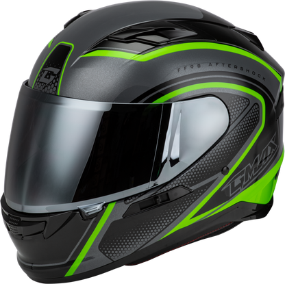 Ff 98 Aftershock Helmet Grey/Neon Green Xl