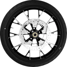 COASTAL MOTO Marlin Front Wheel - Black Cut (21") | Rotors (11.8") | Dunlop Tire (130/60B21) PKG-MAR213BC-ABST