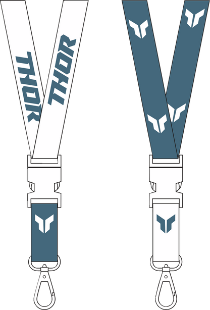 THOR Lanyard - Steel/White 9501-0309