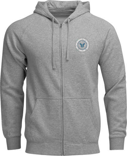 THOR Badge Zip-Up Hoodie - Heather Gray - Small 3050-7023