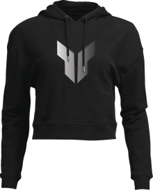 THOR Women's Noise Pullover Crop Hoodie - Black - XL 3051-1248