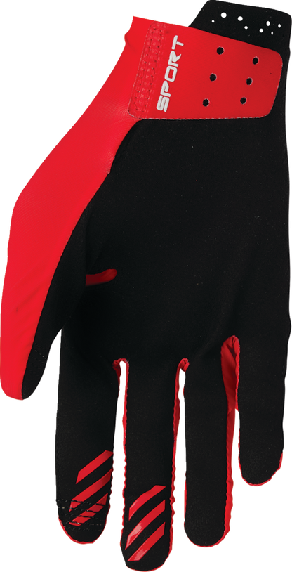THOR Sportmode Iconic Gloves - Red - XS 3330-8012