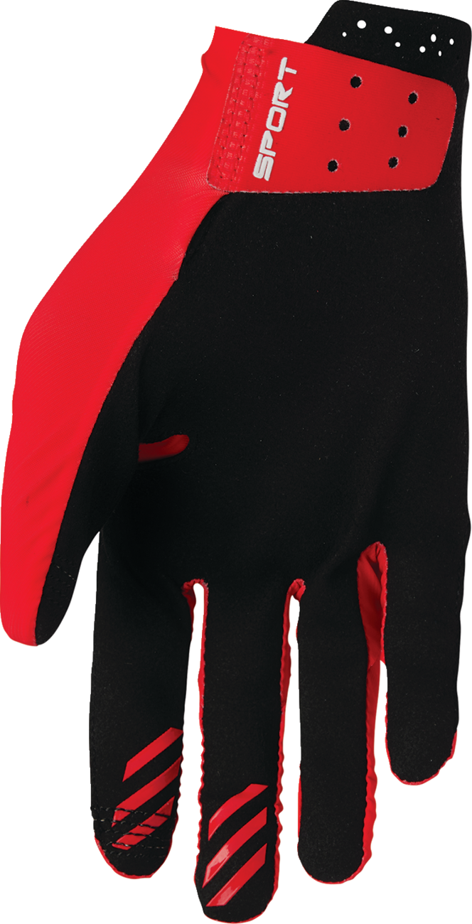 THOR Sportmode Iconic Gloves - Red - Large 3330-8015