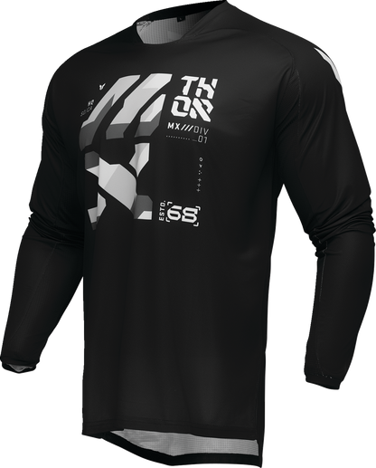 THOR Launchmode Brave Jersey - Black/Gray - Small 2910-8219