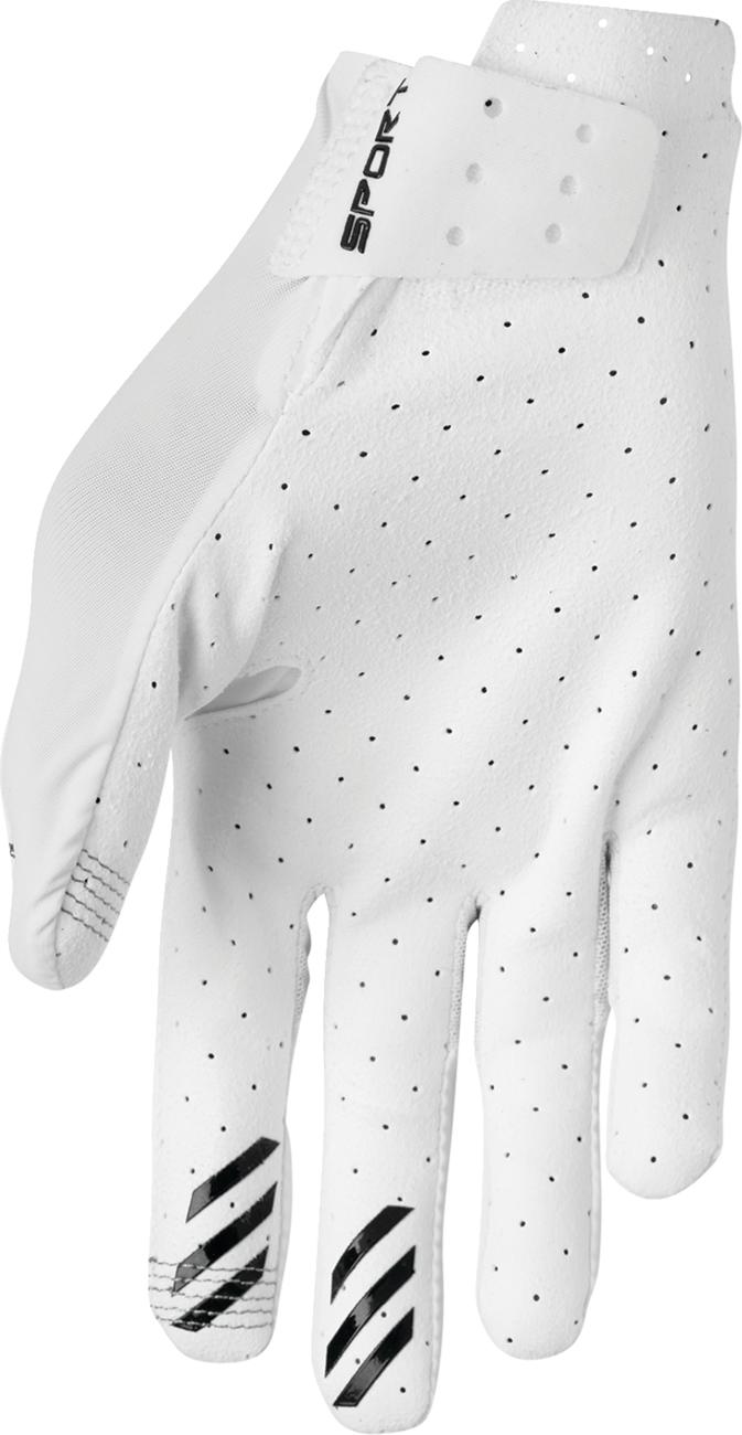 THOR Sportmode Vented Gloves - Iconic White - Large 3330-8130