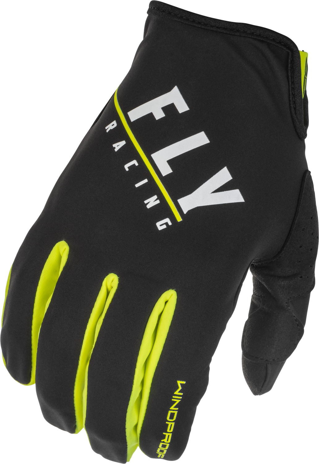 Youth Windproof Gloves Black/Hi Vis Sz 06