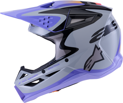 Jettson Sm3 Youth Helmet Gry/Purp/Blk Glossy Ys