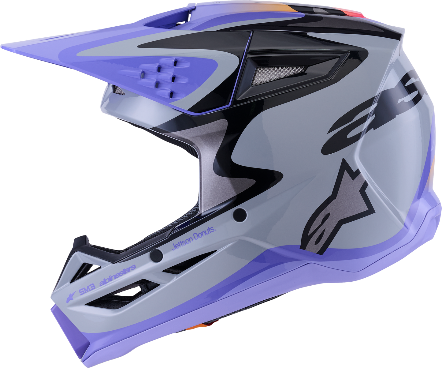 Jettson Sm3 Helmet Gry/Purp/Blk Glossy 2x