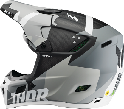 THOR Reflex Sport Helmet - Carbon Brave - MIPS® - Gray/White - Large 0110-8760